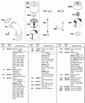 Intake Manifold Air Cleaner Diagram and Parts List for 243431-0798-99  Briggs and Stratton Engine